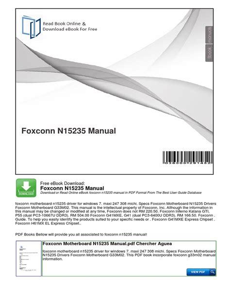 Foxconn N15235 Manual Pdf  Ebook Epub