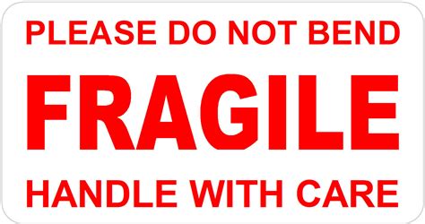 Fragile Do Not Bend Printable