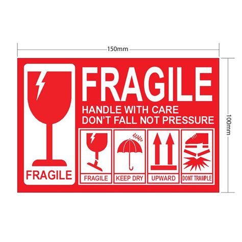 Fragile Shipping Label Printable