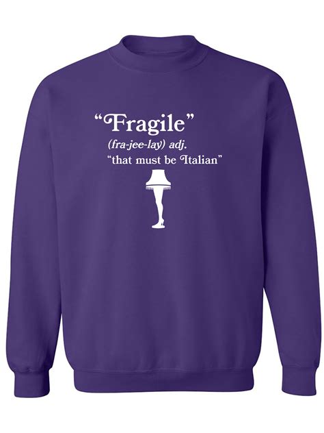 Fragile Sign Sweatshirt: A Sartorial Statement of Modern Sensitivity