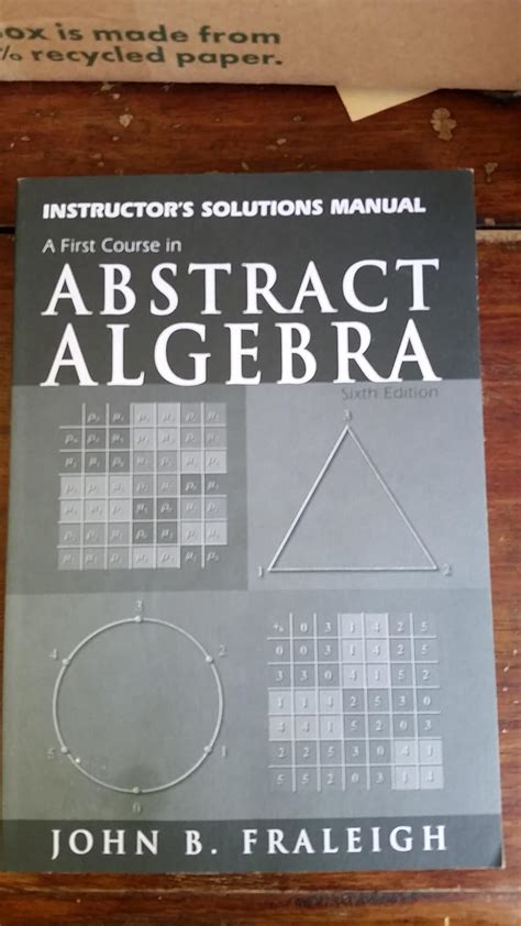 Fraleigh Abstract Algebra Solutions Pdf PDF