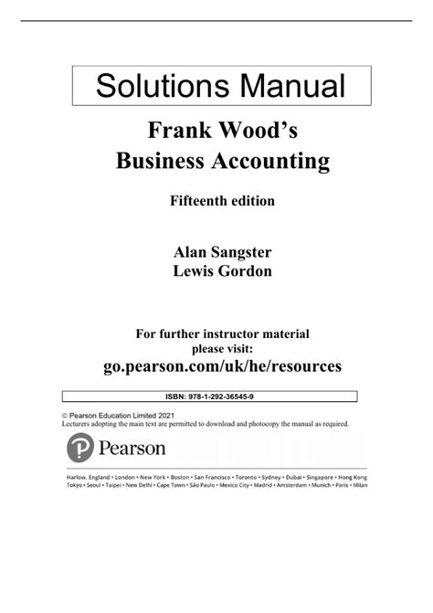 Frank Wood Financial Accounting 1 Solution Manual Reader