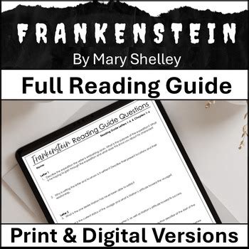 Frankenstein Active Reading Answer Key PDF