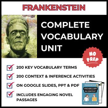 Frankenstein Vocabulary from Literature Kindle Editon