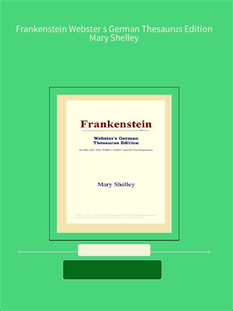 Frankenstein Webster s Latvian Thesaurus Edition Doc