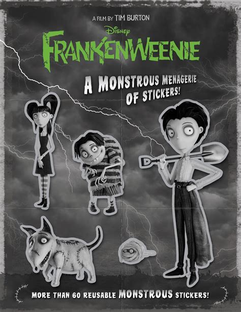 Frankenweenie A Monstrous Menagerie of Stickers A Sticker-Activity Storybook PDF