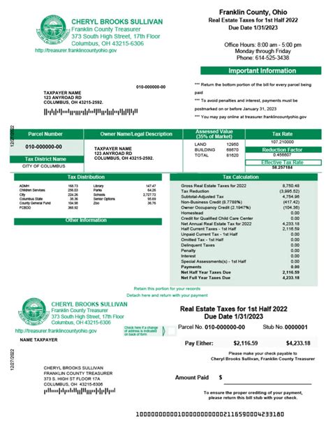 Franklin County Property Tax Assessment