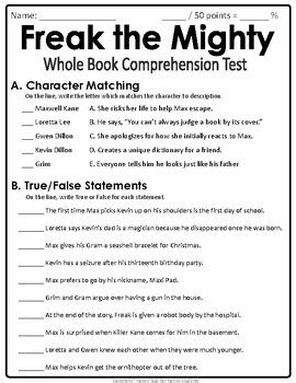 Freak The Mighty Final Test Answers Kindle Editon