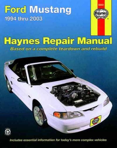 Free 1994 Ford Mustang Service Manual Download  Ebook PDF