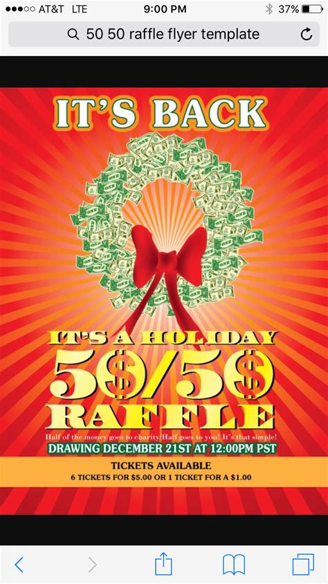 Free 50 50 Raffle Flyer Template