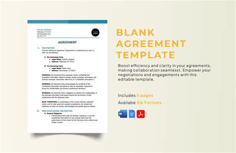 Free Agreement Template