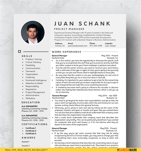 Free Ats Friendly Resume Templates