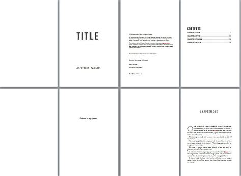 Free Book Formatting Templates