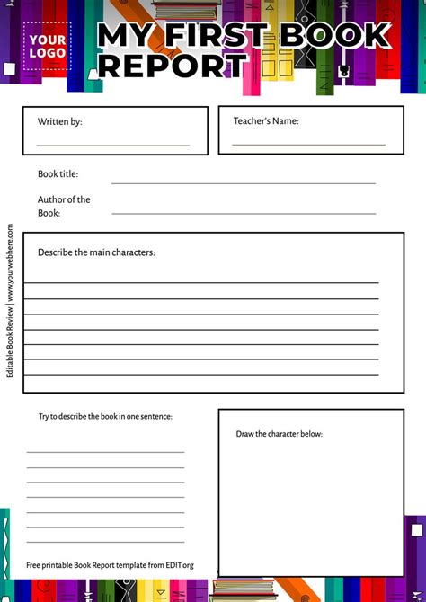 Free Book Report Templates
