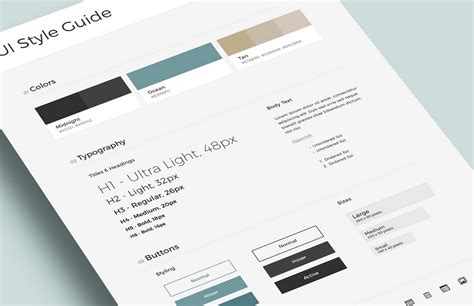 Free Brand Style Guide Template