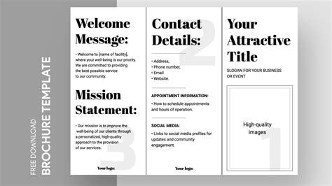 Free Brochure Templates Google Docs