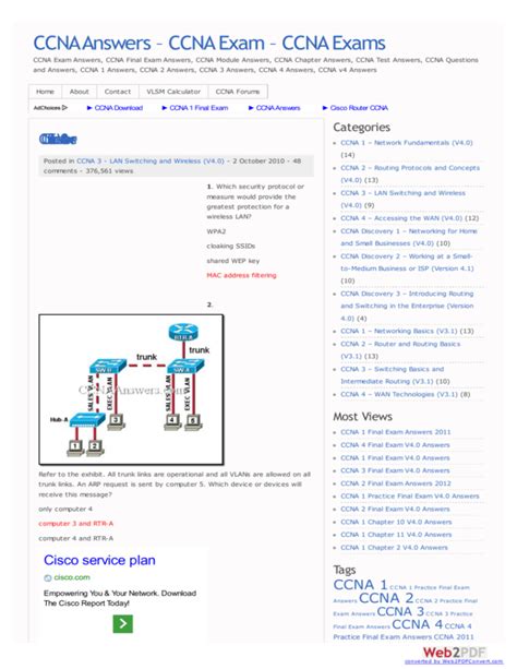 Free Ccna Exam Questions And Answers Doc