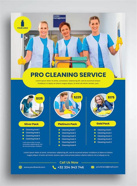 Free Cleaning Service Flyer Template Psd