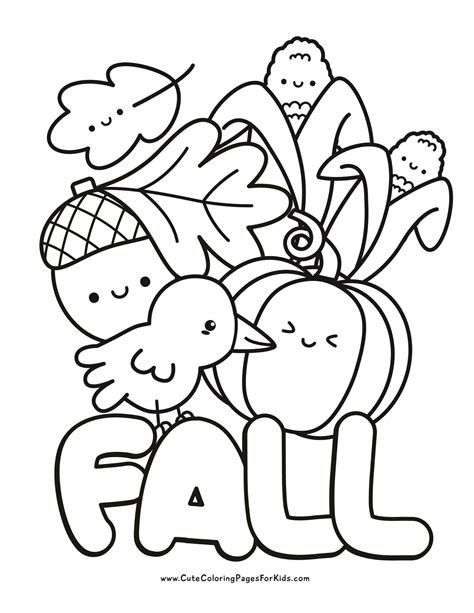 Free Coloring Pages For Fall Printable