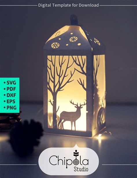 Free Cricut Lantern Template