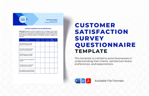 Free Customer Satisfaction Survey Template