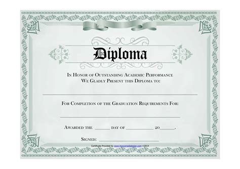 Free Diploma Template
