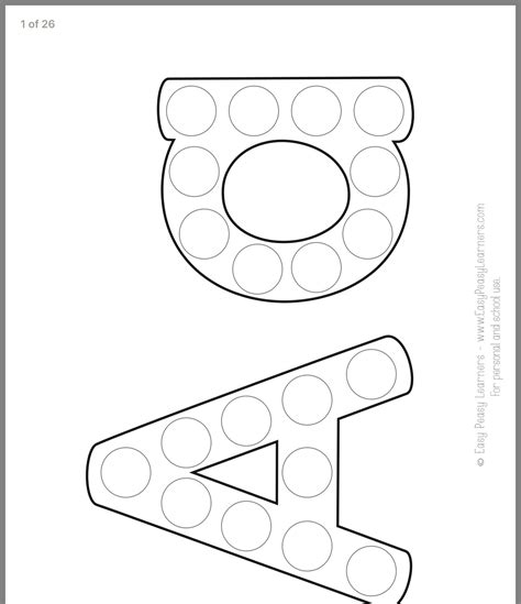Free Do A Dot Letter Printables