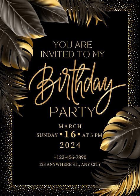 Free Download Template For Birthday Invitation