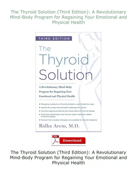 Free Download The Thyroid Solution Revolutionary Mind Body Reader