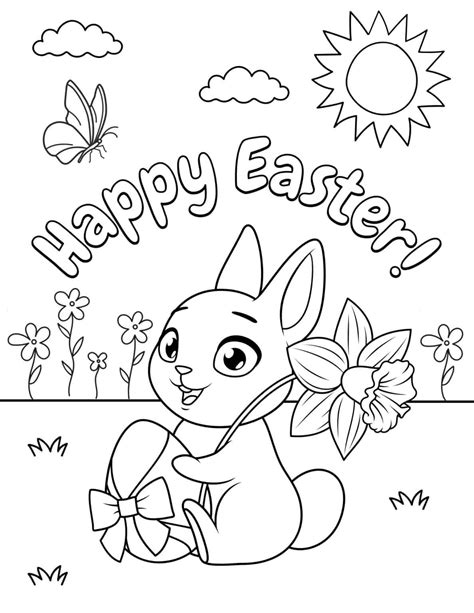 Free Easter Coloring Pages Printable For Kids