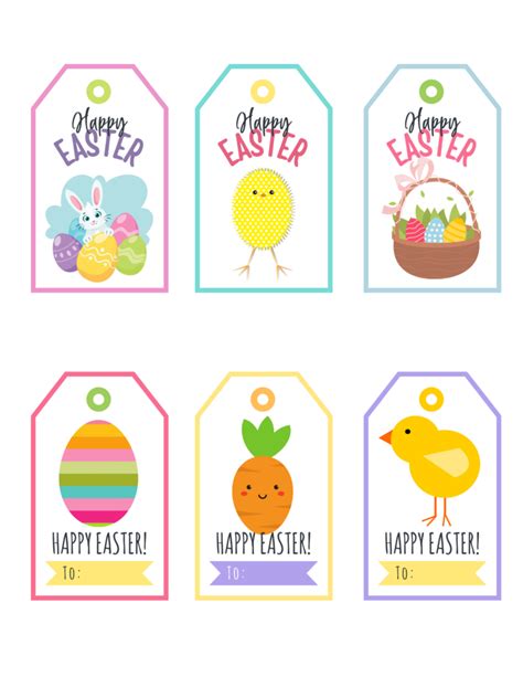 Free Easter Tags Printables