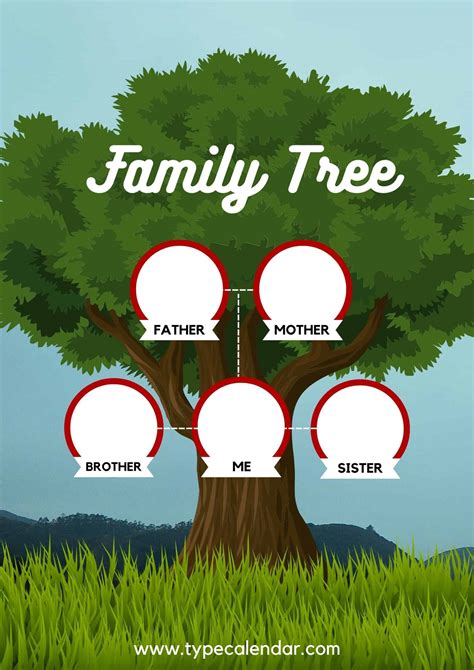 Free Editable Family Tree Templates