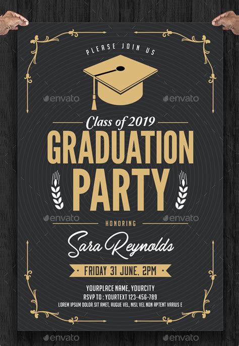Free Editable Graduation Invitation Template