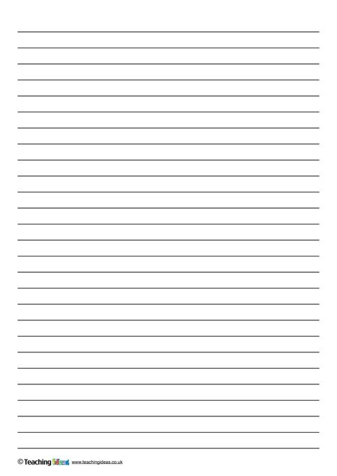Free Editable Lined Paper Template Word