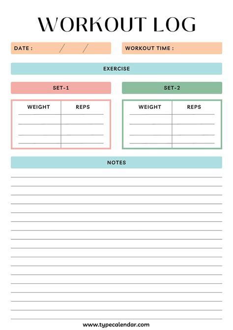 Free Exercise Templates