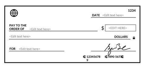 Free Fillable Blank Check Template