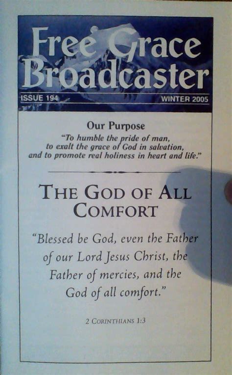 Free Grace Broadcaster Issue 194 The God of All Comfort Kindle Editon