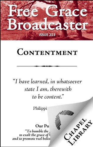 Free Grace Broadcaster Issue 213 Contentment Reader