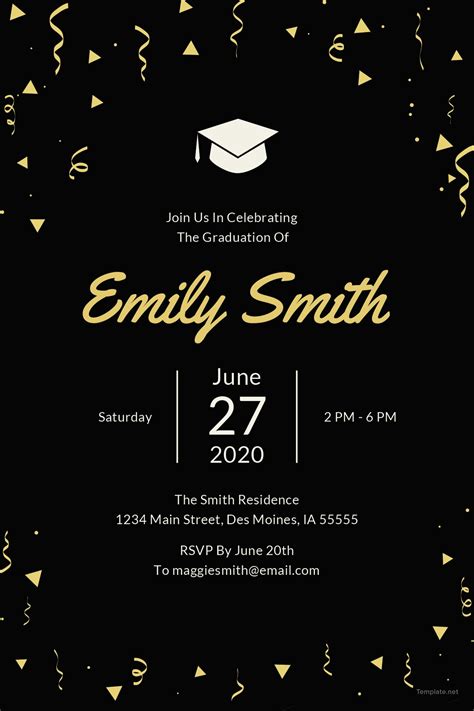 Free Graduation Invitation Templates For Word