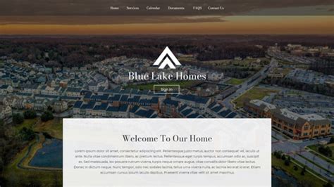 Free Hoa Website Templates