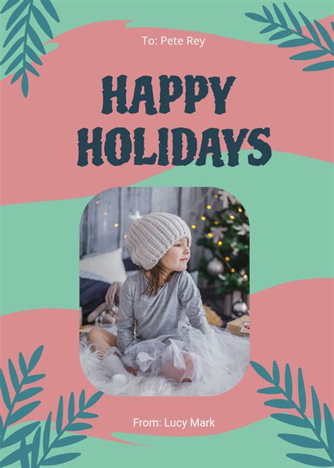 Free Holiday Photo Card Templates