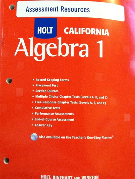 Free Holt Algebra 1 Answers Doc