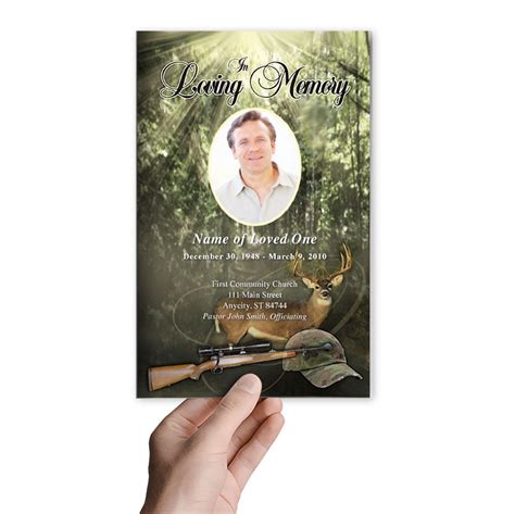 Free Hunting Funeral Funeral Template Slides