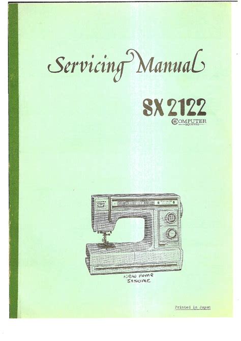 Free Janome Sewing Machine Manuals Ebook Kindle Editon