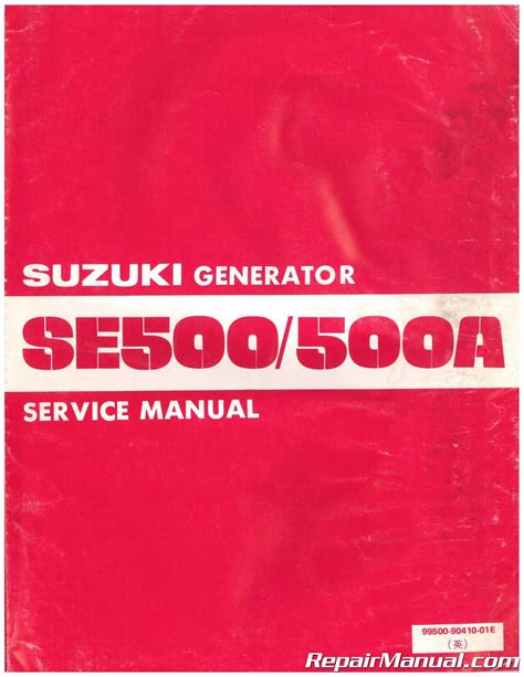 Free Manual Suzuki Generator Se 500a  Ebook Kindle Editon