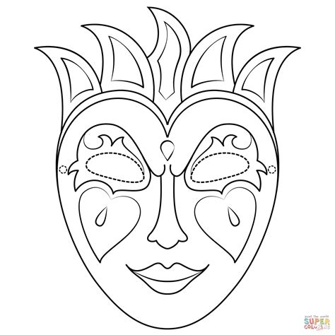 Free Mardi Gras Mask Templates