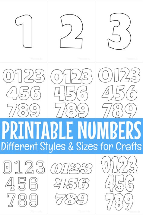 Free Numbers Templates