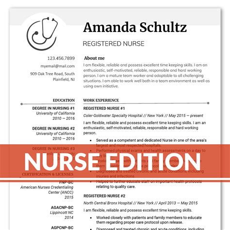 Free Nursing Resume Templates
