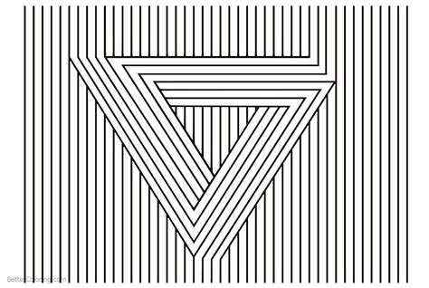 Free Optical Illusion Coloring Pages Printable