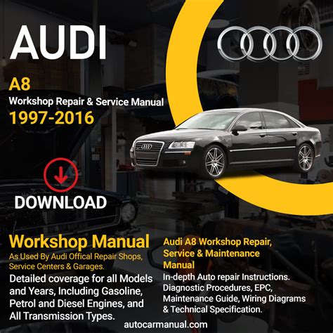 Free PDF: Audi A8 Repair Manual - Productmanualguide.com PDF Epub